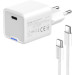 ColorWay Зарядний пристрій ColorWay GaN Mini 30W PD Port PPS USB (Type-C PD + USB QC4.0) cable Type-C (CW-CHS053PDC-WT)