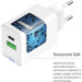 ColorWay Зарядний пристрій ColorWay GaN Mini 30W PD Port PPS USB (Type-C PD + USB QC4.0) white (CW-CHS053PD-WT)