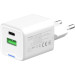 ColorWay Зарядний пристрій ColorWay GaN Mini 30W PD Port PPS USB (Type-C PD + USB QC4.0) white (CW-CHS053PD-WT)