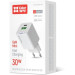 ColorWay Зарядний пристрій ColorWay GaN Mini 30W PD Port PPS USB (Type-C PD + USB QC4.0) white (CW-CHS053PD-WT)