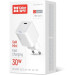 ColorWay Зарядний пристрій ColorWay GaN Mini 30W PD Port PPS USB-C white (CW-CHS054PD-WT)