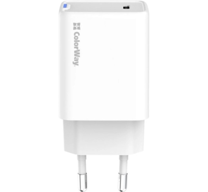 ColorWay Зарядний пристрій ColorWay GaN Mini 45W PD Port PPS USB-C white (CW-CHS057PD-WT)