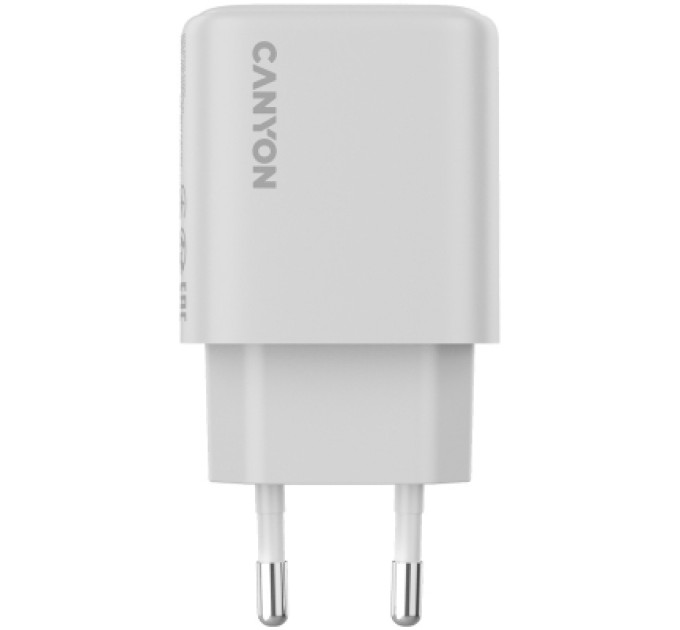 Canyon Зарядний пристрій Canyon OnCharge 250 25W 1xPD EU White (CNE-CHA250-01)