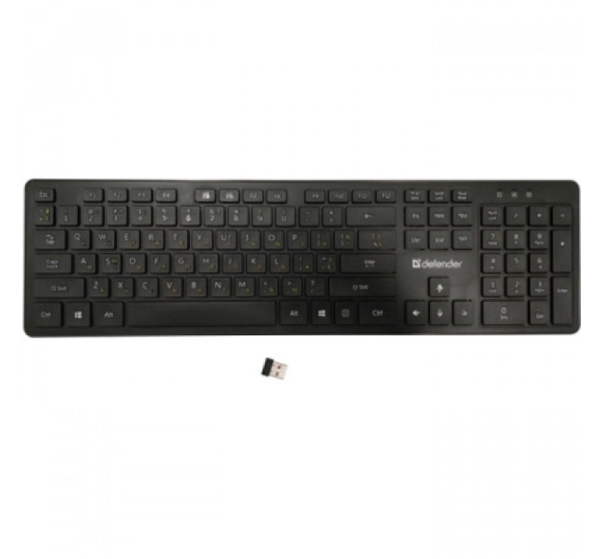 Defender Клавіатура Defender Comfort MT Wireless UA Black (450950)