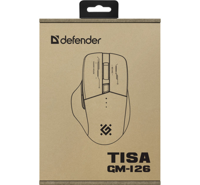 Defender Мишка Defender Tisa GM-126 LED Wireless/Bluetooth White/Blue (52126)