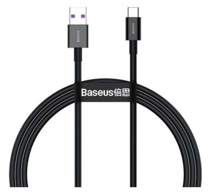 Baseus Дата кабель USB 2.0 AM to USB-C 2.0m 3A Black Baseus (CATYS-A01)