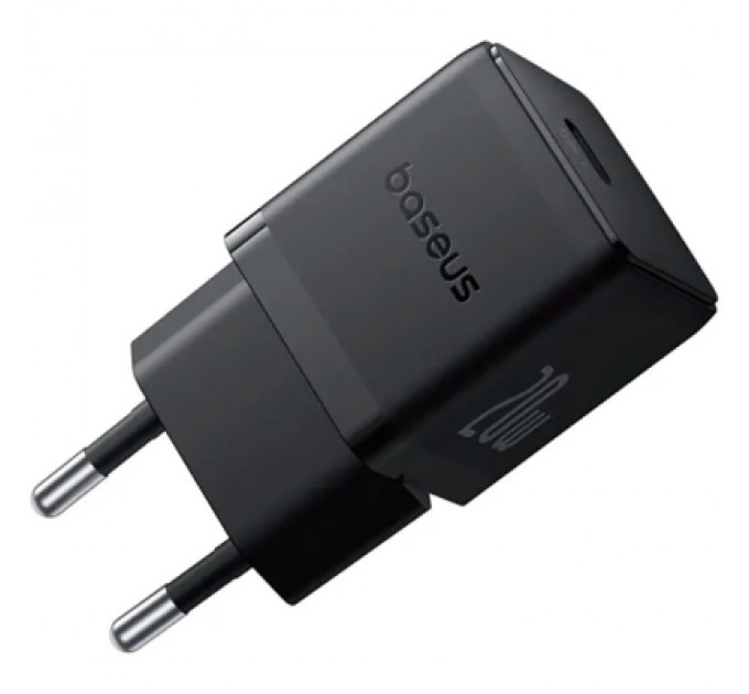 Baseus Зарядний пристрій Baseus Palm Fast Charger 1C 20W + Cable 1.0m Type-C 60W black (P10111602113-01)