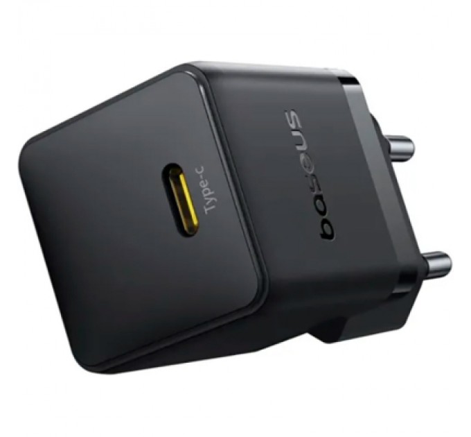 Baseus Зарядний пристрій Baseus Palm Fast Charger 1C 20W + Cable 1.0m Type-C 60W black (P10111602113-01)