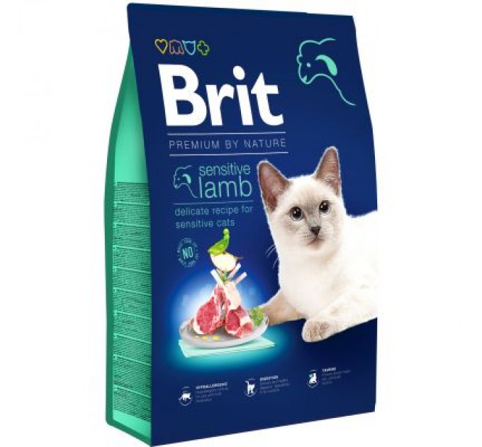 Brit Premium Сухий корм для кішок Brit Premium by Nature Cat Sensitive 8 кг (8595602553266)