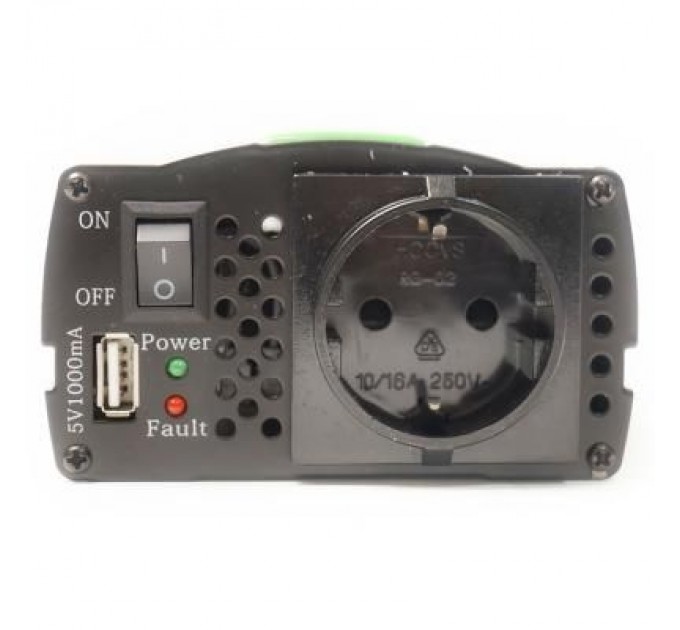 PowerPlant Автомобільний інвертор 24V/220V 300W, USB 5V 1A, HYM300-242 PowerPlant (KD00MS0002)