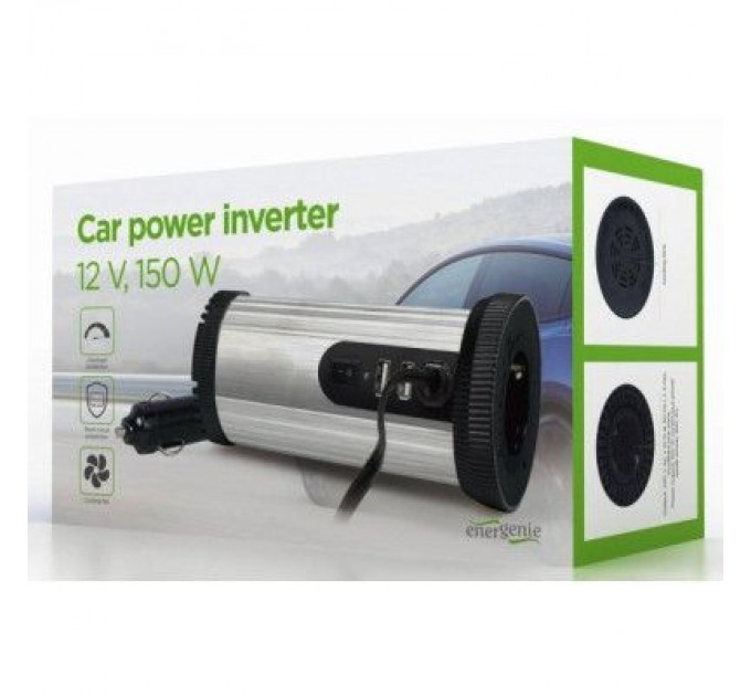 EnerGenie Автомобільний інвертор EnerGenie 12V/220V 150 Вт (EG-PWC150-01)