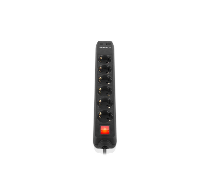 REAL-EL Фільтр живлення REAL-EL RS-Protect 605 3м Black (EL122300041)