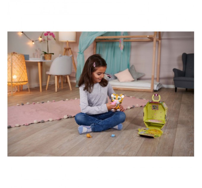 Simba Ігровий набір Simba Pamper Petz Тигреня, що п'є і писає з кольоровою лапкою 3 аксесуарів-сюрпризу (5953575)