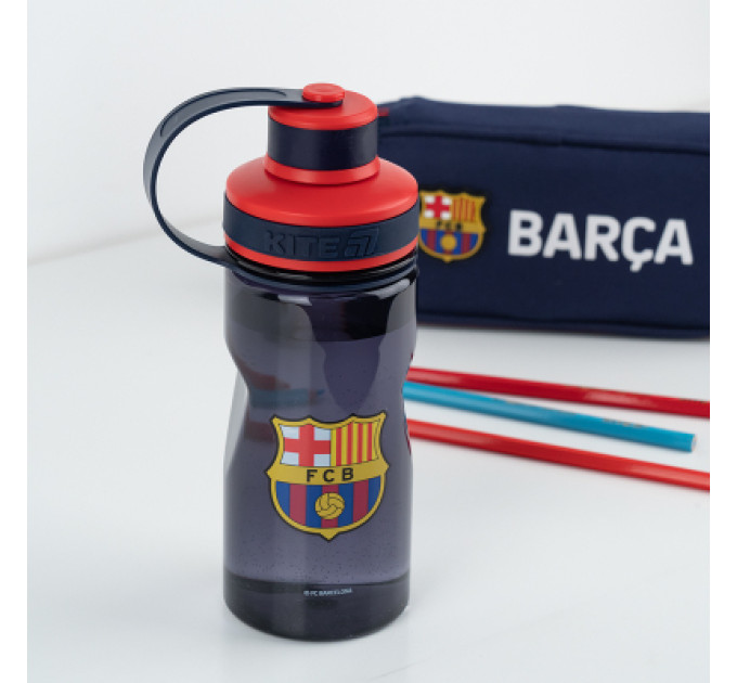 Kite Поїльник-непроливайка Kite FC Barcelona 500 мл, синя (BC25-397)