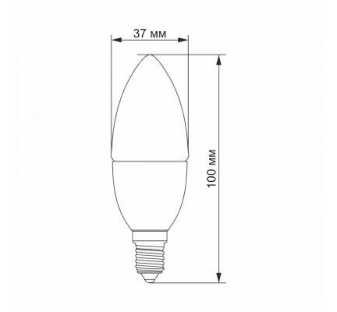 Videx Лампочка Videx C37e 3.5W E14 3000K 220V (VL-C37e-35143)