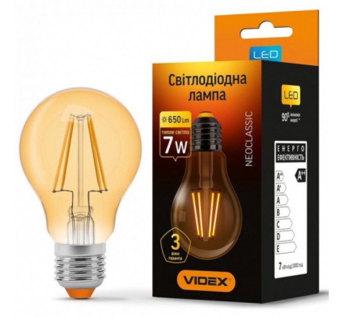 TITANUM Лампочка TITANUM Filament A60 7W E27 2200K бронза (TLFA6007272A)