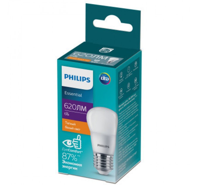 Philips Лампочка Philips ESSLEDLustre 6W 620lm E27 827 P45NDFRRCA (929002971207)