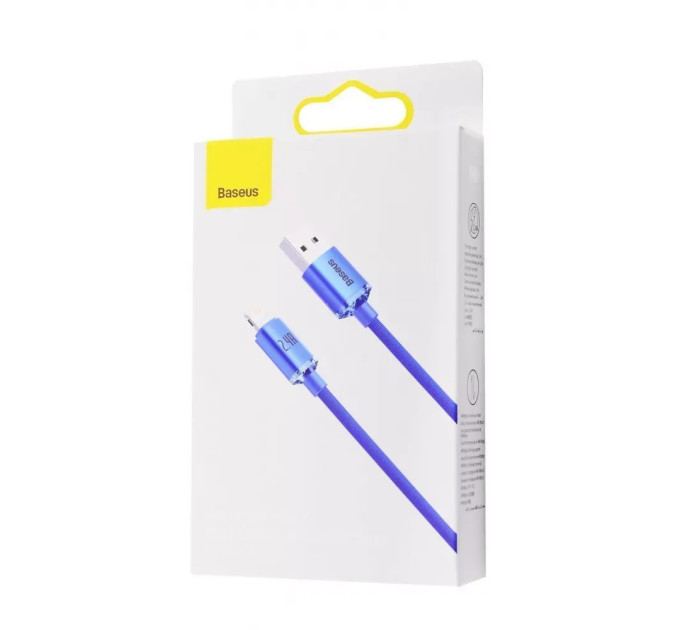 Baseus Кабель Baseus Crystal Shine USB-Lightning, 2.4A, 1.2м Blue (6932172602697)