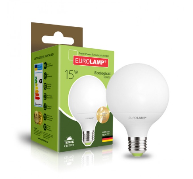 Eurolamp Лампочка Eurolamp LED G95 15W E27 3000K 220V (LED-G95-15272(P))