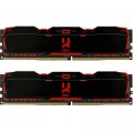 Goodram Модуль пам'яті для комп'ютера DDR4 16GB (2x8GB) 2666 MHz IRDM Black Goodram (IR-X2666D464L16S/16GDC)
