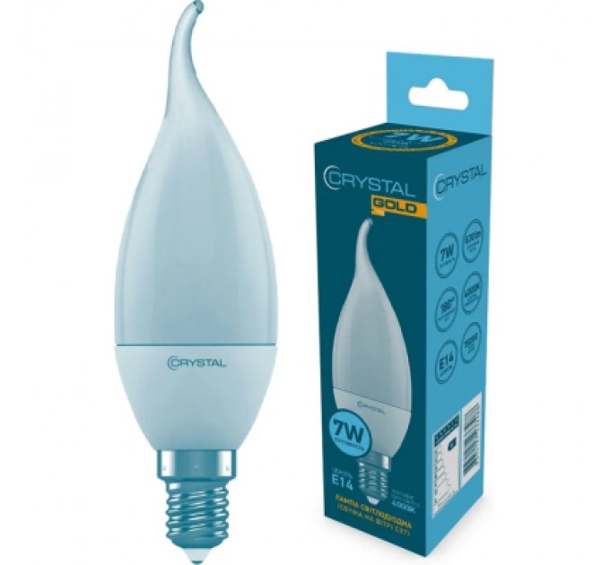 CRYSTAL Лампочка CRYSTAL C37 7W PA Е14 (C37-023)