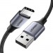 Ugreen Дата кабель USB 2.0 AM to Type-C 1.0m US288 Aluminum Braid Black Ugreen (60126)