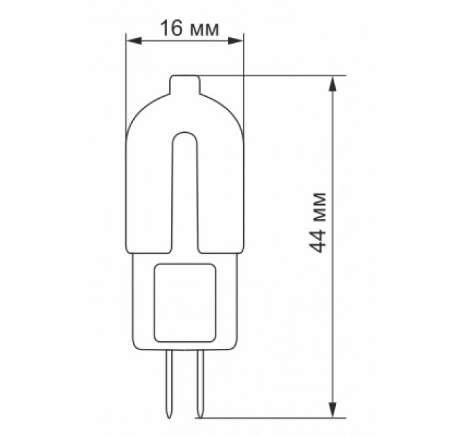 Videx Лампочка Videx G4C 12V 2W G4 4100K (VL-G4C-02124)
