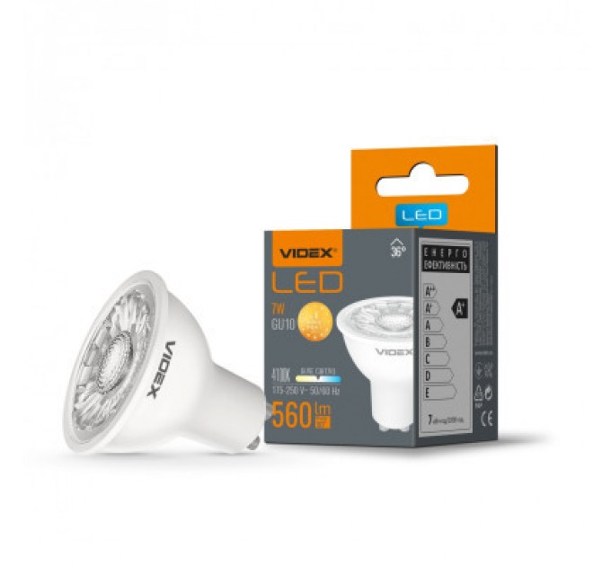 Videx Лампочка Videx MR16eL 7W GU10 4100K (VL-MR16eL-07104)