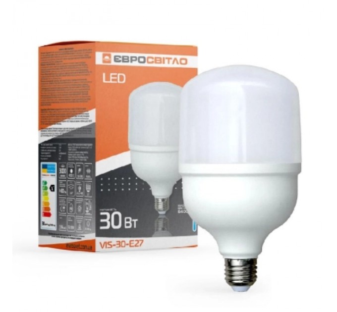 Євросвітло Лампочка Євросвітло 30Вт 4200К (VIS-30-E27)