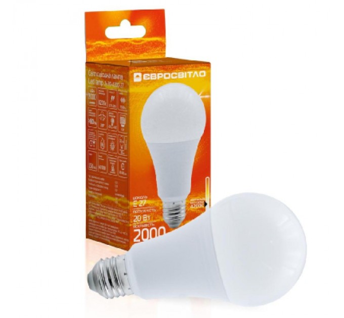 Євросвітло Лампочка Євросвітло 20Вт 4200К A-20-4200-27 Е27