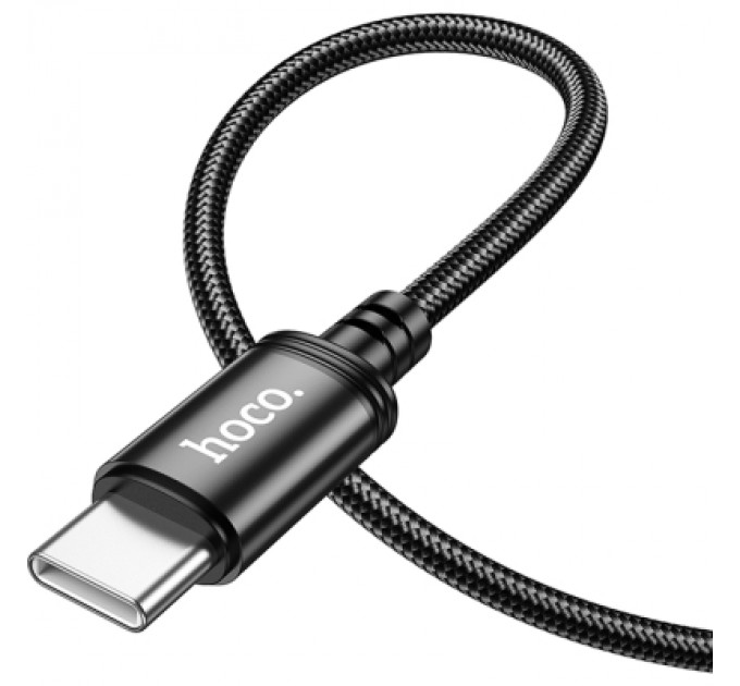 HOCO Дата кабель USB-C to USB-C 1.0m Wind 60W X89 black HOCO (6931474784384)