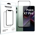 BeCover Скло захисне BeCover Poco X7 Pro Black (713415)