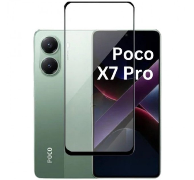 BeCover Скло захисне BeCover Poco X7 Pro Black (713415)