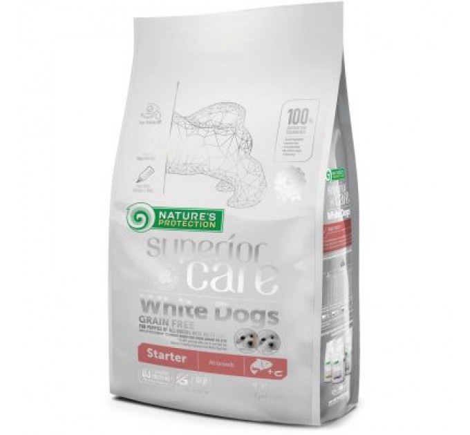 Сухий корм для собак Nature's Protection Superior Care White Dogs Grain Free Starter 1.5 кг (NPSC45669)