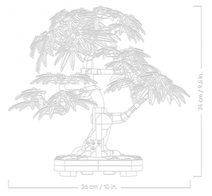 LEGO Конструктор LEGO Botanicals Бонсай з японського червоного клена (10348)