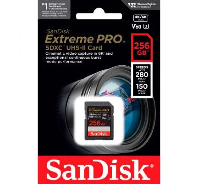 SanDisk Карта пам'яті SanDisk 256GB SDXC class 10 UHS-I Extreme Pro (SDSDXEP-256G-GN4IN)