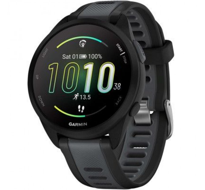 Garmin Смарт-годинник Garmin Forerunner 165 Music, Black/Slate Grey, GPS (010-02863-30)