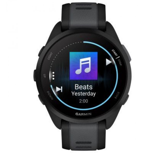 Garmin Смарт-годинник Garmin Forerunner 165 Music, Black/Slate Grey, GPS (010-02863-30)