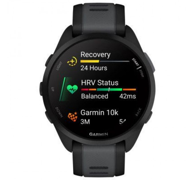 Garmin Смарт-годинник Garmin Forerunner 165 Music, Black/Slate Grey, GPS (010-02863-30)
