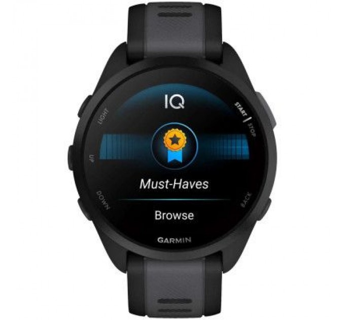 Garmin Смарт-годинник Garmin Forerunner 165 Music, Black/Slate Grey, GPS (010-02863-30)