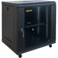 GEAR Шафа настінна GEAR 12U 19" 600x450x650 мм, + полка 19", black (GWMSN-12U-600-450)
