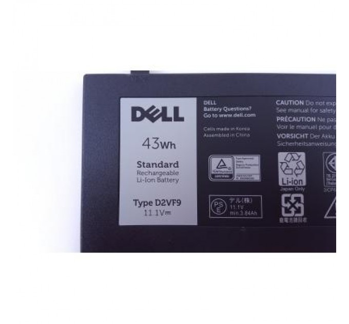 Dell Акумулятор до ноутбука Dell Inspiron 15-7547 D2VF9, 43Wh (3840mAh), 3cell, 11.1V, Li-ion (A47199)