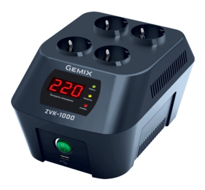 Gemix Стабілізатор Gemix ZVK-1000 (ZVK1000.700W)