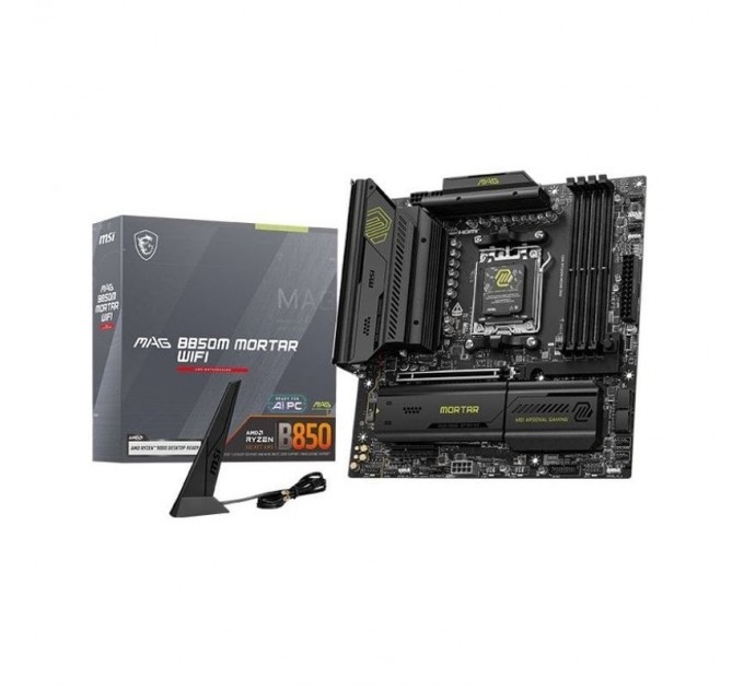 MSI Материнська плата MSI MAG B850M Mortar WiFi Socket AM5