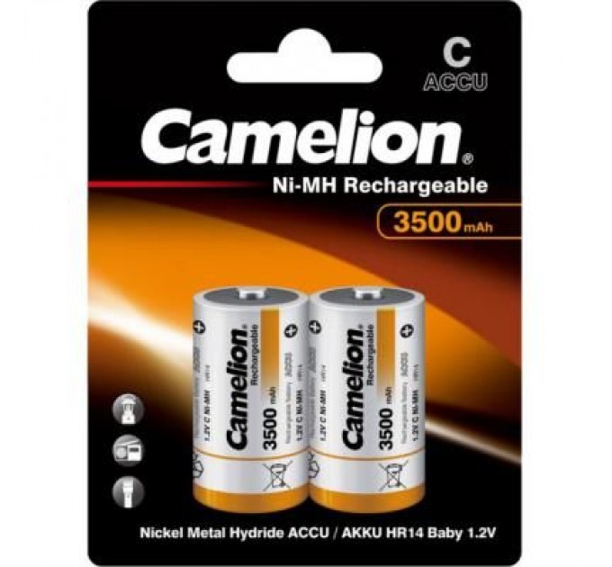 Camelion Акумулятор Camelion C 3500mAh Ni-MH * 2 R14-2BL (NH-С3500BP2)