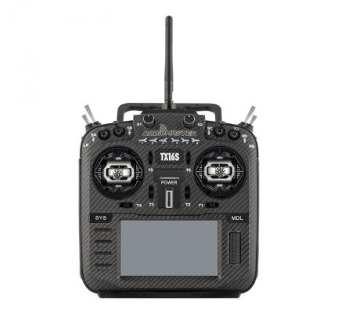 RadioMaster Пульт управління для дрона RadioMaster TX16S MKII MAX AG01 Gimbal ELRS Black M2 (HP0157.0025-BLK)
