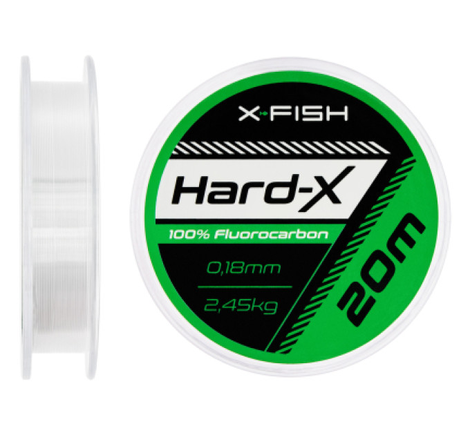 X-Fish Флюорокарбон X-Fish Hard-X 20m (clear) 0.18mm 2.45kg (1917.03.81)