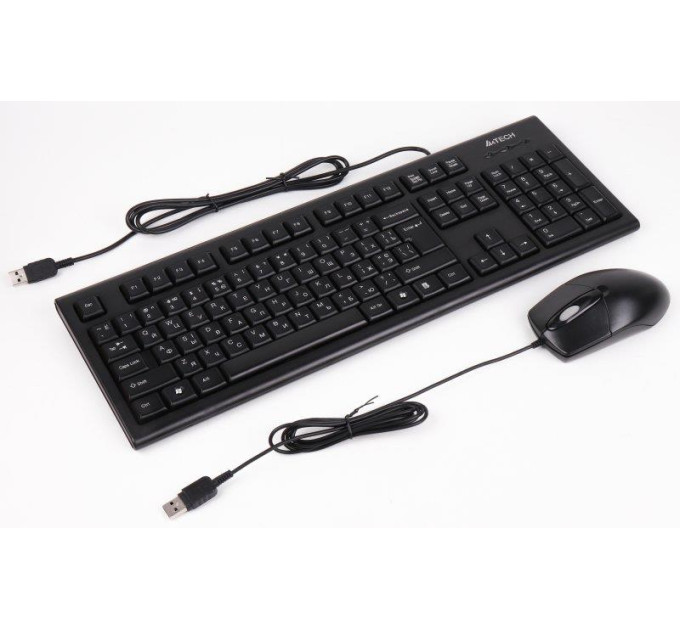 A4Tech Комплект (клавіатура, миша) A4Tech KR-8372 Black