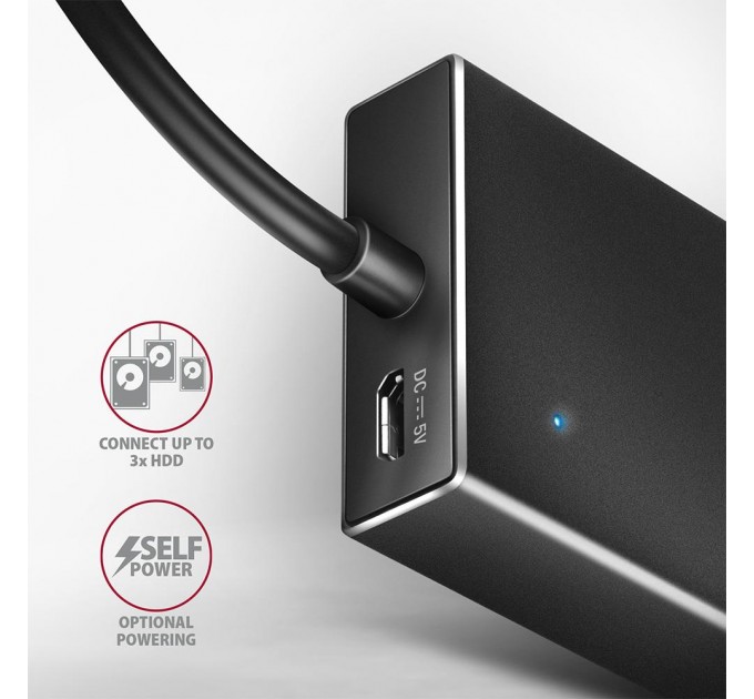AXAGON Концентратор USB-C 7PORT FLAT 0.3M HUE-F7C AXAGON