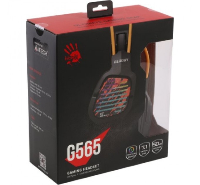 A4Tech Навушники A4Tech Bloody G565 RGB Hi Fi 7.1 Black (4711421001960)